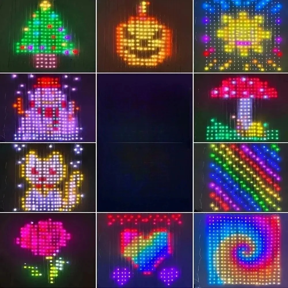 LED Pixel Curtain Lights Bluet - Lighting Christmas Decor review and price