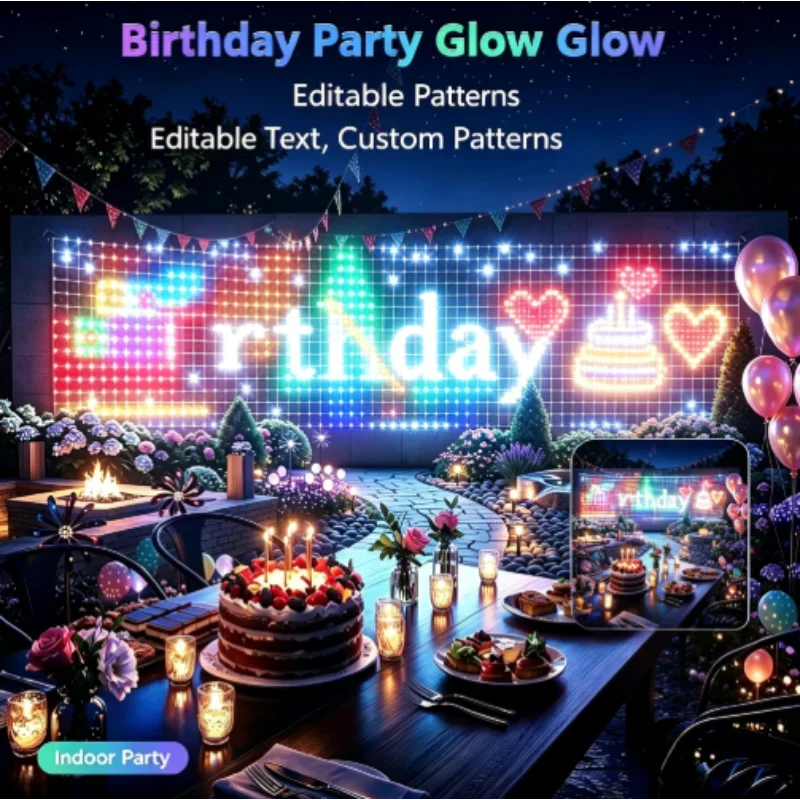 RGBIC LED Outdoor Net Lights C - Lighting Christmas Decor review and price