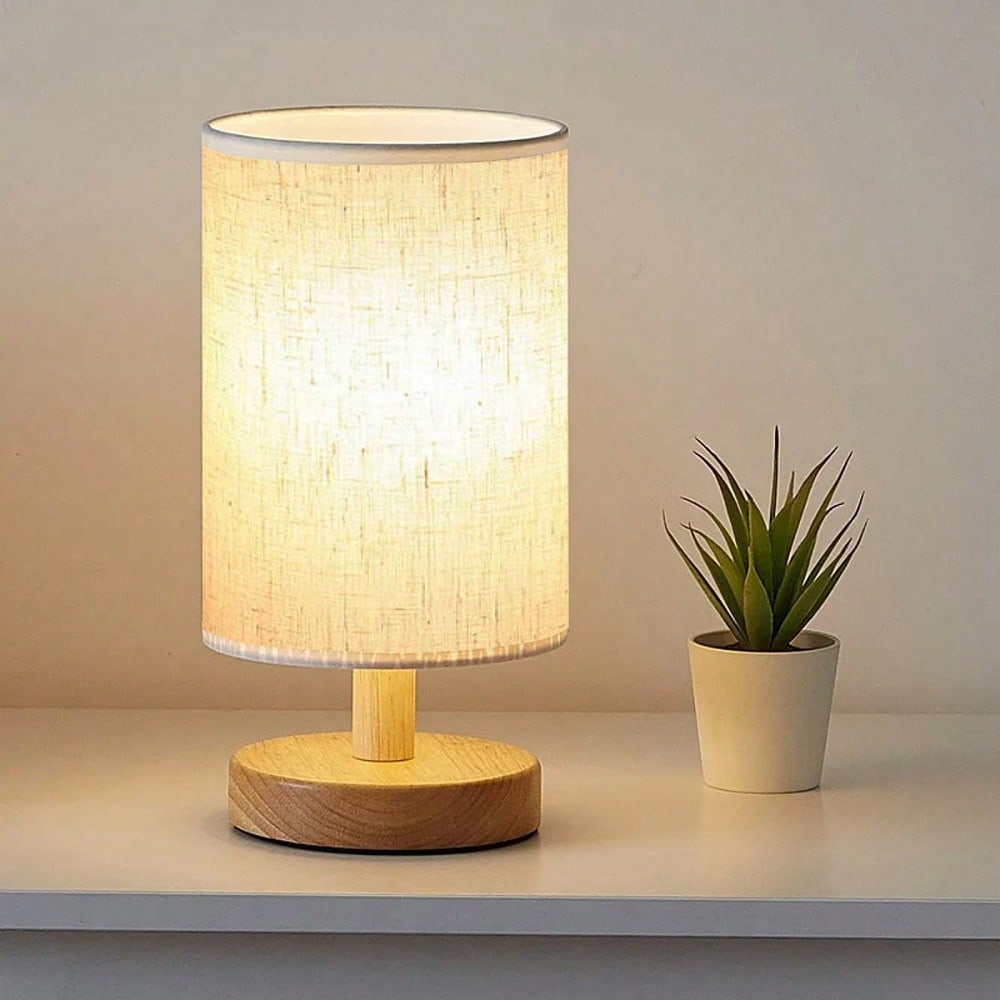 Modern Nordic Wooden And Fabri - Lighting Decor Bedroom review and price