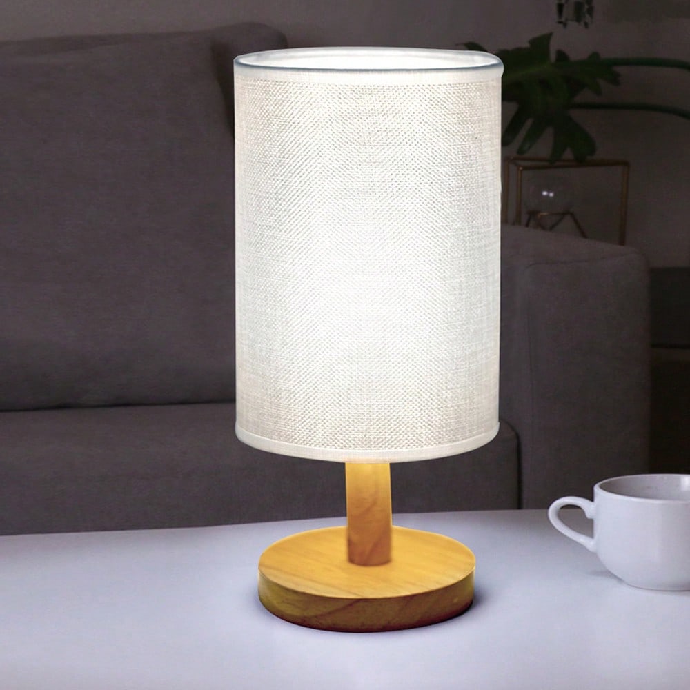 Modern Nordic Wooden And Fabri - Lighting Decor Bedroom review and price