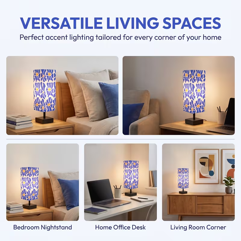Modern Colorful Floral Table L - Lighting Decor Bedroom review and price