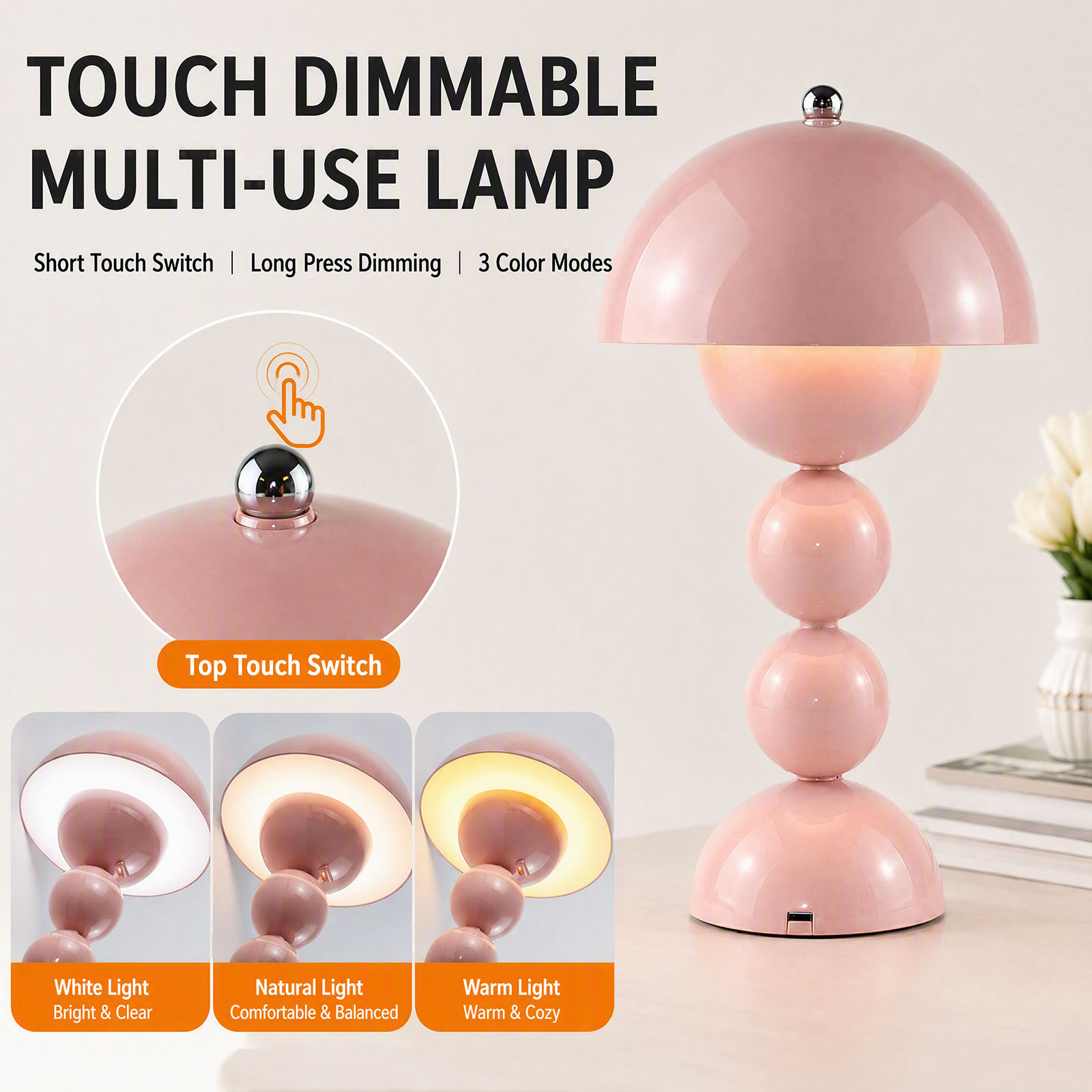 USB Mushroom Bud LED Table Lam - Lighting Decor Bedroom review and price