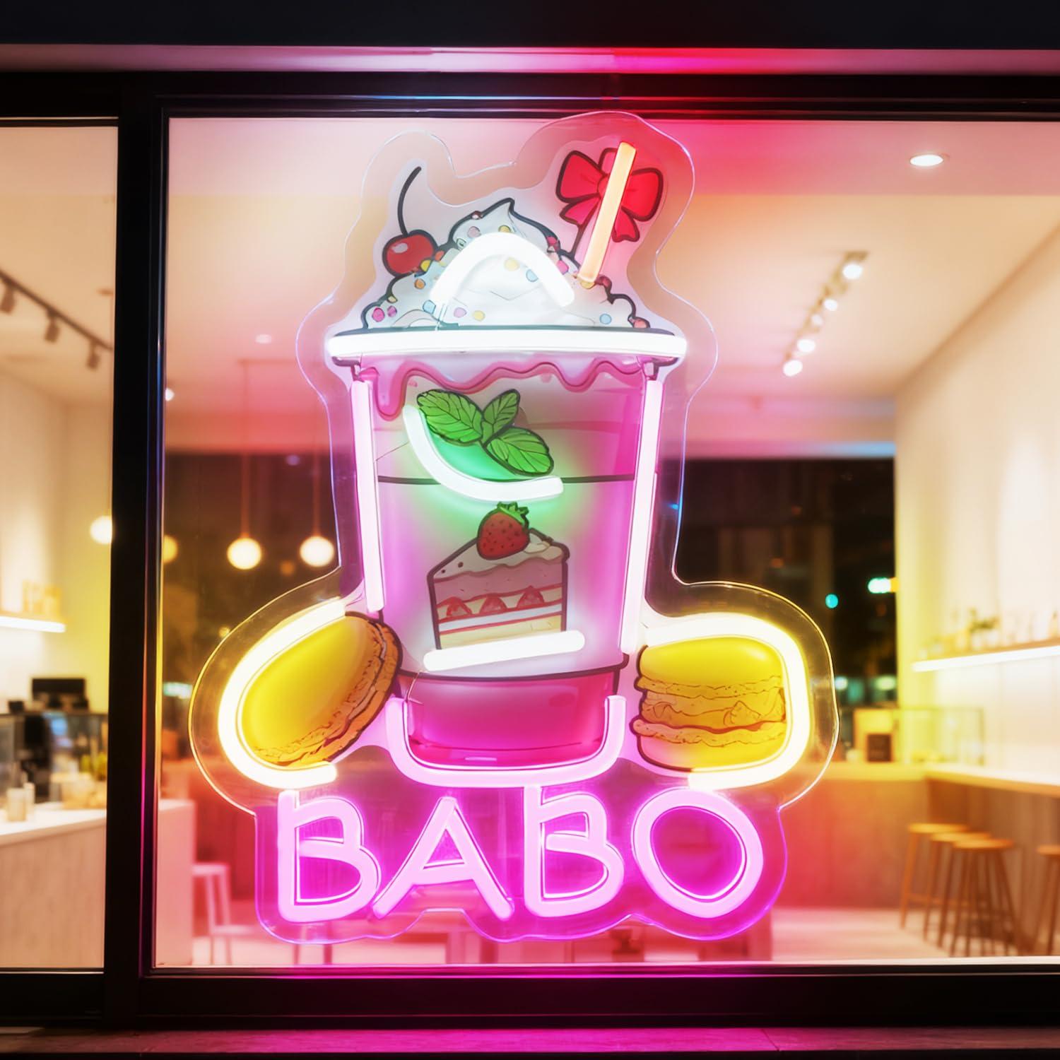 Boba Neon Sign Light Up Bubble - Up Lighting Decor review and price