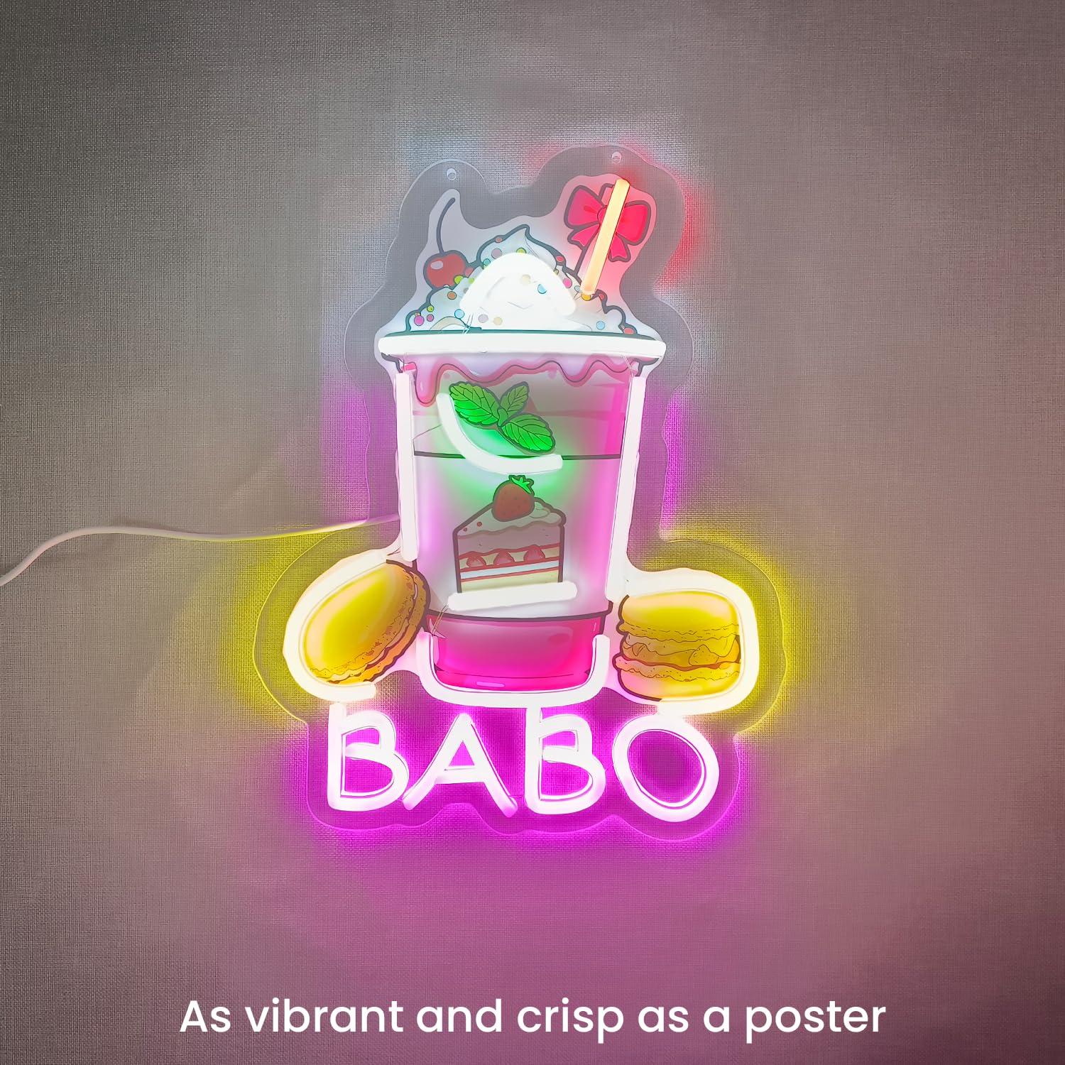 Boba Neon Sign Light Up Bubble - Up Lighting Decor review and price