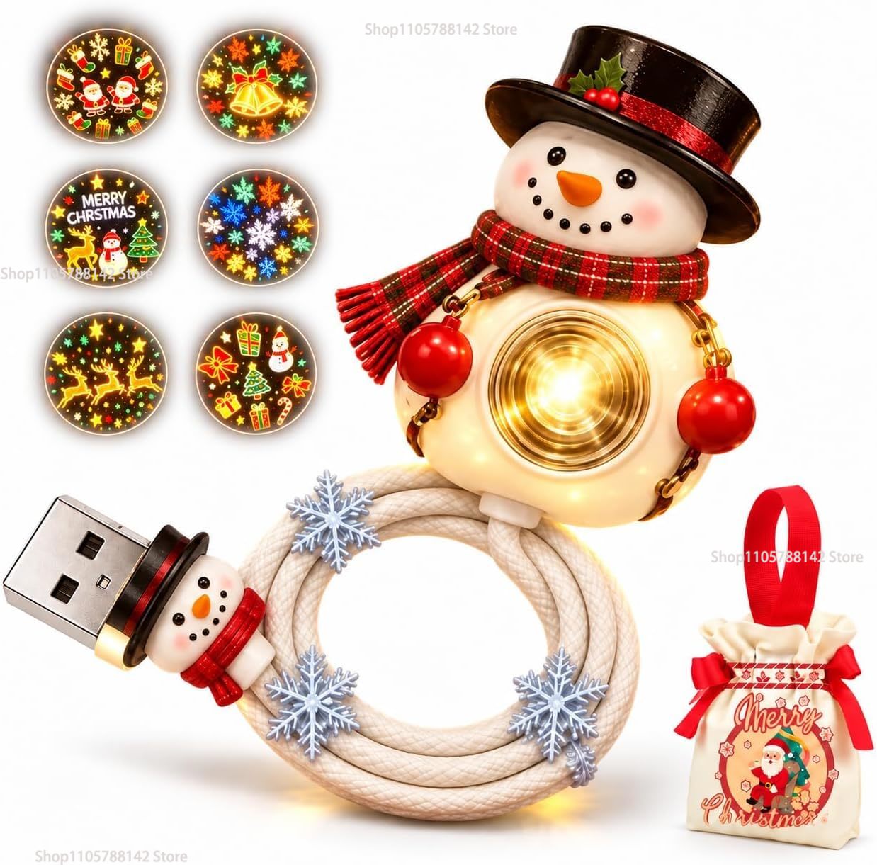 Christmas Snowman USB Christma - Lighting Christmas Decor review and price