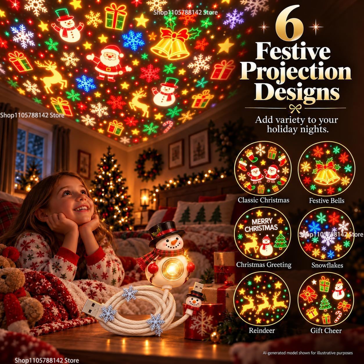 Christmas Snowman USB Christma - Lighting Christmas Decor review and price